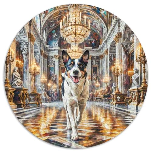 Malinois Rundes 1000 Puzzle Puzzle Rund Puzzle Haustier Hund Stressabbau-Spielzeug Für Erwachsene Kinder Schwieriges Großes 1000pcs (67.5x67.5cm) von MPASHJHCV