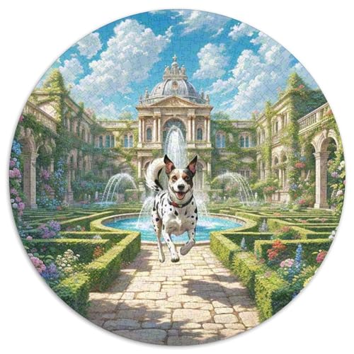 Malinois Rundes 1000 Puzzle Puzzle Rundes Puzzle Haustier Hund Stressabbau-Spielzeug Für Erwachsene Und Kinder Erwachsene Impossible Puzzle 1000pcs (67.5x67.5cm) von MPASHJHCV