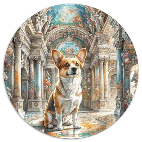 Papillon Rundes 1000 Puzzle Puzzle Rund Puzzle Haustier Hund Geschenke Für Erwachsene Und Kinder Erwachsene Impossible Puzzle 1000pcs (67.5x67.5cm) von MPASHJHCV
