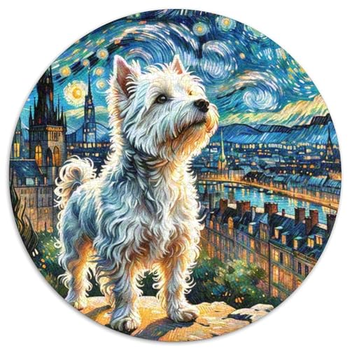 Shiba Inu Rundes 1000 Puzzle Puzzle Rundes Puzzle Haustier Hund Stressabbau-Spielzeug Für Erwachsene Kinder Erwachsene Impossible Puzzle 1000pcs (67.5x67.5cm) von MPASHJHCV