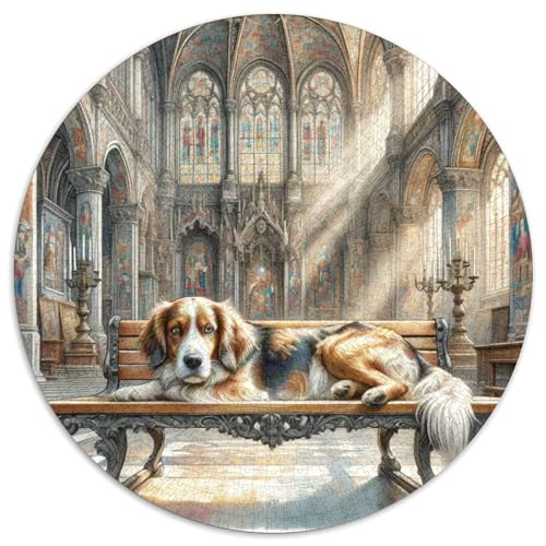 havanesisch Rundes 1000 Puzzle Puzzle Rund Puzzle Haustier Hund Pädagogisches Für Erwachsene Und Kinder Erwachsene Impossible Puzzle 1000pcs (67.5x67.5cm) von MPASHJHCV