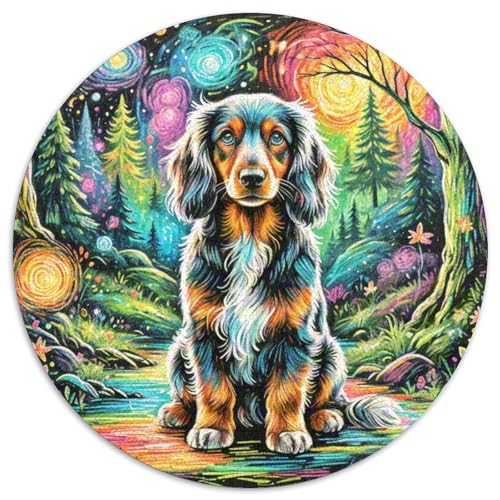 havanesisch Rundes 1000 Puzzle Puzzle Rund Puzzle Haustier Hund Stressabbau-Spielzeug Für Erwachsene Und Kinder Unmögliches Puzzle Für Erwachsene 1000pcs (67.5x67.5cm) von MPASHJHCV