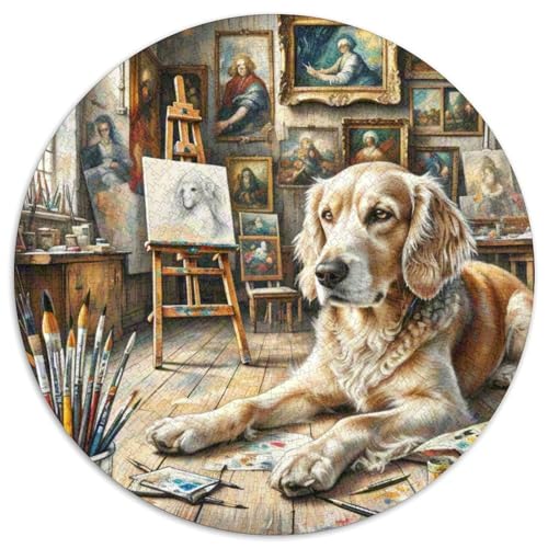 havanesisch Rundes 1000 Puzzle Puzzle Rundes Puzzle Haustier Hund Pädagogisches Für Erwachsene Und Kinder Unmögliches Puzzle Für Erwachsene 1000pcs (67.5x67.5cm) von MPASHJHCV