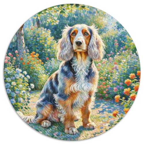 havanesisch Rundes 1000 Puzzle Puzzle Rundes Puzzle Haustier Hund Stressabbau-Spielzeug Für Erwachsene Kinder Puzzle Erwachsene Anspruchsvoll 1000pcs (67.5x67.5cm) von MPASHJHCV