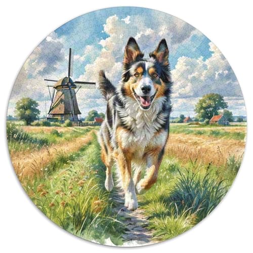 von Gordon Setter Rundes 1000 Puzzle Puzzle Rund Puzzle Haustierhund Stressabbau-Spielzeug Für Erwachsene Kinder Schwieriges Großes 1000pcs (67.5x67.5cm) von MPASHJHCV