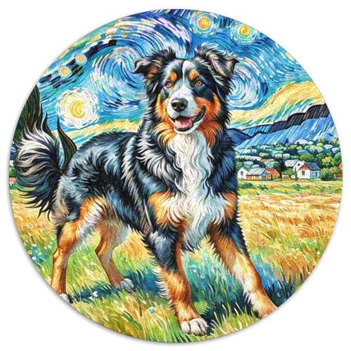 von Gordon Setter Rundes 1000 Puzzle Puzzle Rund Puzzle Haustierhund Stressabbau-Spielzeug Für Erwachsene Kinder Unmögliches Puzzle Für Erwachsene 1000pcs (67.5x67.5cm) von MPASHJHCV