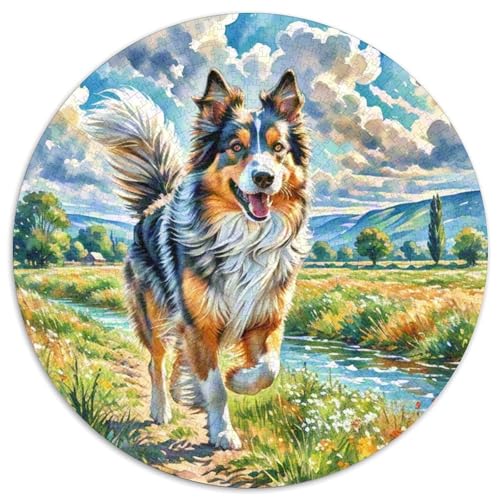 von Gordon Setter Rundes 1000 Puzzle Puzzle Rundes Puzzle Haustierhund Stressabbau-Spielzeug Für Erwachsene Kinder Schwieriges Großes 1000pcs (67.5x67.5cm) von MPASHJHCV