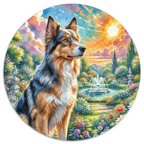 von Gordon Setter Rundes 1000 Puzzle Puzzle Rundes Puzzle Haustierhund Stressabbau-Spielzeug Für Erwachsene Und Kinder Puzzle Erwachsene Anspruchsvoll 1000pcs (67.5x67.5cm) von MPASHJHCV