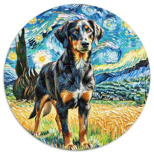 von Gordon Setter Rundes 1000 Puzzle Puzzle Rundes Puzzle Haustierhund Stressabbau-Spielzeug Für Erwachsene Und Kinder Schwieriges Großes 1000pcs (67.5x67.5cm) von MPASHJHCV