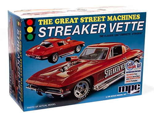 MPC 1967 Chevy Corvette Stingray Streaker Vette Modellbausatz im Maßstab 1:25 von MPC