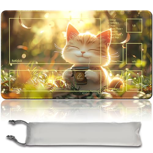 Board Game 60x35CM MTG Playmat + Free Waterproof Bag Compatible for OCG CCG RPG TCG MTG Playmat,Mouse pad Desk Mats (MTG 31 (8),with Zone) von MPLR BOARD GAME
