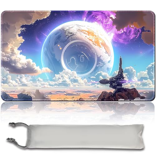 Brettspiel MTG Playmat + Freie wasserdichte Tasche, Genähte Kanten, Ideal Für Kartenspiel-Enthusiasten TCG Playmat Mouse Pad MTG Spielmatten Mit Zonen (Original Playmat) (MTG 30 (12),No Zone) von MPLR BOARD GAME