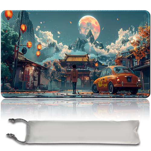 Brettspiel MTG Playmat + Freie wasserdichte Tasche, Genähte Kanten, Ideal Für Kartenspiel-Enthusiasten TCG Playmat Mouse Pad MTG Spielmatten Mit Zonen (Original Playmat) (MTG 30 (13),No Zone) von MPLR BOARD GAME
