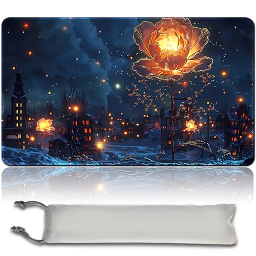 Brettspiel MTG Playmat + Freie wasserdichte Tasche, Genähte Kanten, Ideal Für Kartenspiel-Enthusiasten TCG Playmat Mouse Pad MTG Spielmatten Mit Zonen (Original Playmat) (MTG 30 (14),No Zone) von MPLR BOARD GAME
