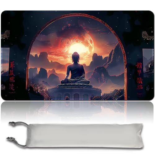 Brettspiel MTG Playmat + Freie wasserdichte Tasche, Genähte Kanten, Ideal Für Kartenspiel-Enthusiasten TCG Playmat Mouse Pad MTG Spielmatten Mit Zonen (Original Playmat) (MTG 30 (2),No Zone) von MPLR BOARD GAME