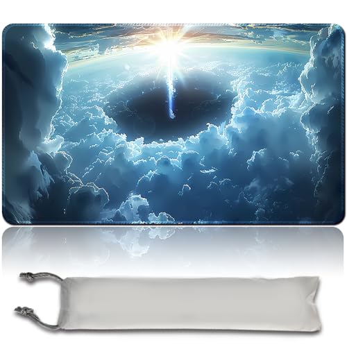 Brettspiel MTG Playmat + Freie wasserdichte Tasche, Genähte Kanten, Ideal Für Kartenspiel-Enthusiasten TCG Playmat Mouse Pad MTG Spielmatten Mit Zonen (Original Playmat) (MTG 30 (6),No Zone) von MPLR BOARD GAME