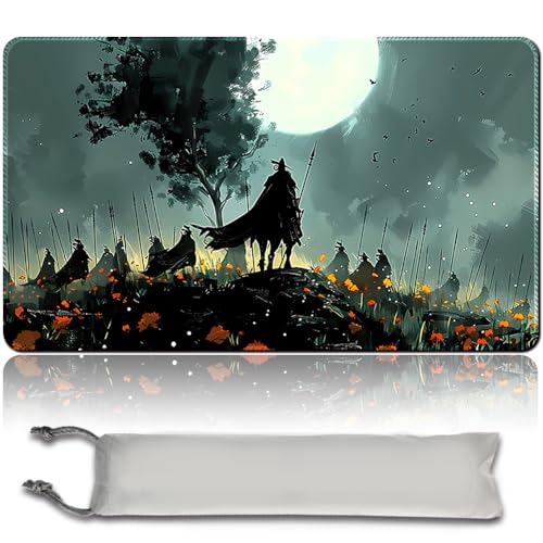 Brettspiel MTG Playmat + Freie wasserdichte Tasche, Genähte Kanten, Ideal Für Kartenspiel-Enthusiasten TCG Playmat Mouse Pad MTG Spielmatten Mit Zonen (Original Playmat) (MTG 30 (9),No Zone) von MPLR BOARD GAME