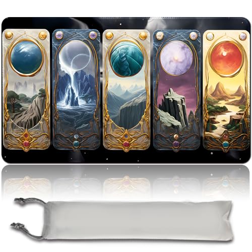 Brettspiel MTG Playmat + Freie wasserdichte Tasche, Genähte Kanten,Card Enthusiasten TCG Playmat Mouse Pad MTG Spielmatten Mit Zonen (Original Playmat) (No Zone,MAthefourcar) von MPLR BOARD GAME