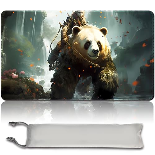 Brettspiel MTG Playmat + Freie wasserdichte Tasche, Genähte Kanten,Card Enthusiasten TCG Playmat Mouse Pad MTG Spielmatten Mit Zonen (Original Playmat) (No Zone,Shanghai-GP) von MPLR BOARD GAME