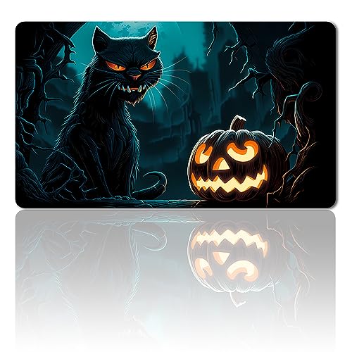 MPLR BOARD GAME Brettspiel MTG Spielmatten+Kostenlose wasserdichte Bag,Stitched Edges,Smooth Rubber Surface,MTG PlayMat with Zones(An Original All Hallow'S Eve Playmat) (No Zone) von MPLR BOARD GAME