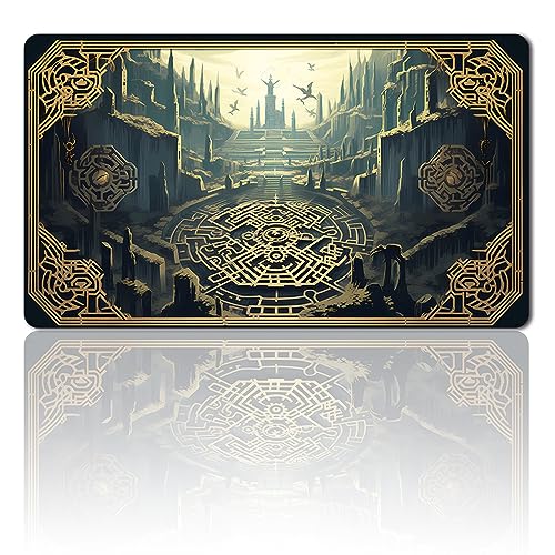 MPLR BOARD GAME Brettspiel MTG Spielmatten+Kostenlose wasserdichte Bag,Stitched Edges,Smooth Rubber Surface,MTG PlayMat with Zones(An Original MTG Playmat) (No Zone) von MPLR BOARD GAME