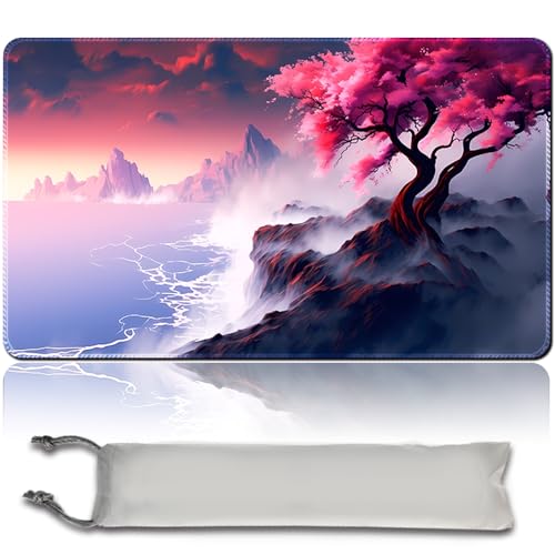 Brettspiel MTG Spielmatten+Kostenlose wasserdichte Bag,Stitched Edges,Smooth Rubber Surface,MTG PlayMat with Zones(An Original Angel of Flight Alabaster Playmat) (MTG (9) - NO Zone) von MPLR BOARD GAME
