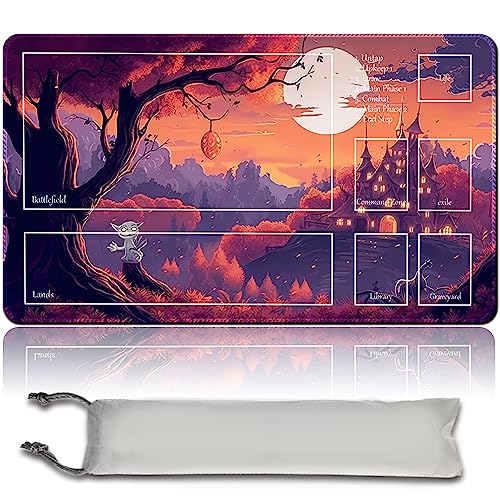 MPLR BOARD GAME Brettspiel MTG Spielmatten+Kostenlose wasserdichte Bag,Stitched Edges,Smooth Rubber Surface,MTG PlayMat with Zones(An original MTG Playmat) von MPLR BOARD GAME