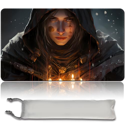 MPLR BOARD GAME Brettspiel MTG Spielmatten + Kostenlose wasserdichte Bag,Stitched Edges,Smooth Rubber Surface,MTG PlayMat with Zone (An Original MTG Playmat) (No Zone,Angelheart Vial) von MPLR BOARD GAME