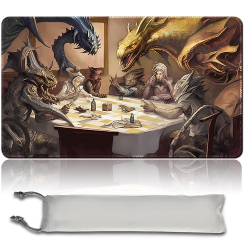SLIVERS-Playing-Poker - Brettspiel MTG Spielmatten+Kostenlose wasserdichte Bag,Stitched Edges,Smooth Rubber Surface,MTG PlayMat with Zones(An Original MTG Playmat) von MPLR BOARD GAME