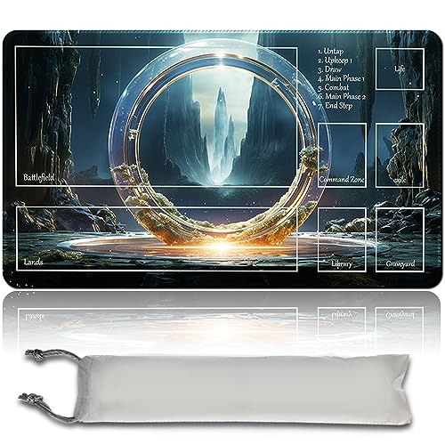 MPLR BOARD GAME Sol Ring - Brettspiel MTG Spielmatten+Kostenlose wasserdichte Bag,Stitched Edges,Smooth Rubber Surface,MTG PlayMat with Zones(An Original MTG Playmat) von MPLR BOARD GAME