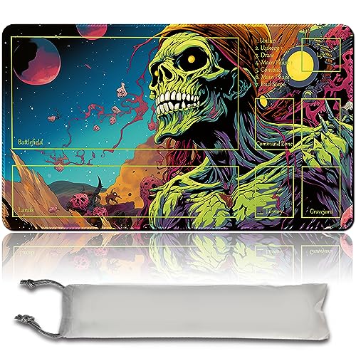 MPLR BOARD GAME ZNDRSPLT & OKAUN - Brettspiel MTG Spielmatten+Kostenlose wasserdichte Bag,Stitched Edges,Smooth Rubber Surface,MTG PlayMat with Zones(An Original MTG Playmat) (ZNDRSPLT & OKAUN1) von MPLR BOARD GAME