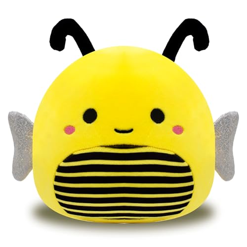 20cm Niedliche Biene Plüschtier, Super Soft Plush Plüsch, Plüschtier Biene Stofftier Puppe, Plüsch Biene Spielzeug Gefüllte Tiere Spielzeug Kinder Mädchen Jungen Geschenke für Geburtstag,Weihnachten von MPQDFG