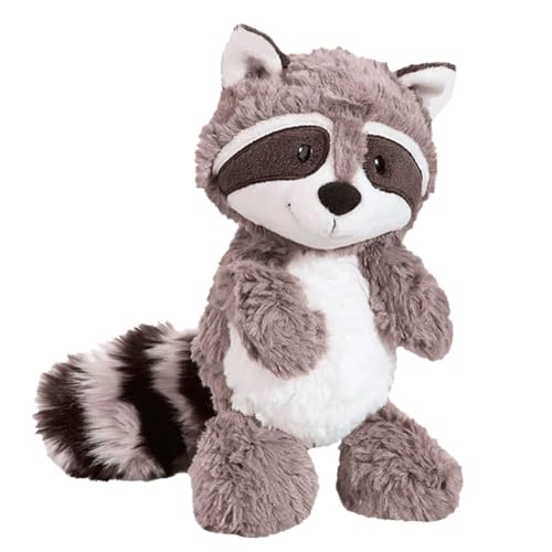 28cm Schmusetier Waschbär Plüschtier, Stofftier Waschbär, Waschbär Plüsch Spielzeug für Wilde Tiere, Cartoon Anime Stofftier, für Jungen Mädchen Geburtstag Wald Party,Geschenk für Freunde und Kinder von MPQDFG