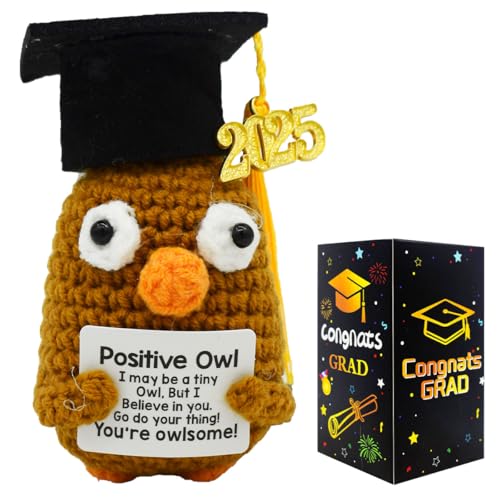MPQDFG 2025 Abschlussgeschenke, positive Eule, Abschlussgeschenke, Emotionale Unterstützung, Plüschpuppe mit Karte, High School College Graduation Geschenke für Ihn, für Home Office Party Dekorationen MPQDFG 2025 Abschlussgeschenke, positive Eule, Abschlussgeschenke, Emotionale Unterstützung, Plüschpuppe mit Karte, High School College Graduation Geschenke für Ihn, für Home Office Party Dekorationen von MPQDFG
