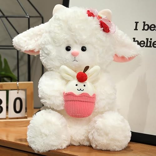MPQDFG 25CM Schaf Kuscheltier, Entzückender Happy Birthday TeddySchafe, TeddySchafe für besondere Anlässe, Kuscheliges Plüschtier für Mädchen Jungen Kinder Partei Weihnachten Geburtstag MPQDFG 25CM Schaf Kuscheltier, Entzückender Happy Birthday TeddySchafe, TeddySchafe für besondere Anlässe, Kuscheliges Plüschtier für Mädchen Jungen Kinder Partei Weihnachten Geburtstag von MPQDFG