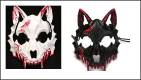 MPQDFG 3D Wolf Maske Halloween Wolfsmaske Werwolf Knochen Halbmaske Halbes Gesicht Wolfskopfmaske Realistische Gruselige Dekorative Masken für Erwachsene Halloween Maske MPQDFG 3D Wolf Maske Halloween Wolfsmaske Werwolf Knochen Halbmaske Halbes Gesicht Wolfskopfmaske Realistische Gruselige Dekorative Masken für Erwachsene Halloween Maske von MPQDFG