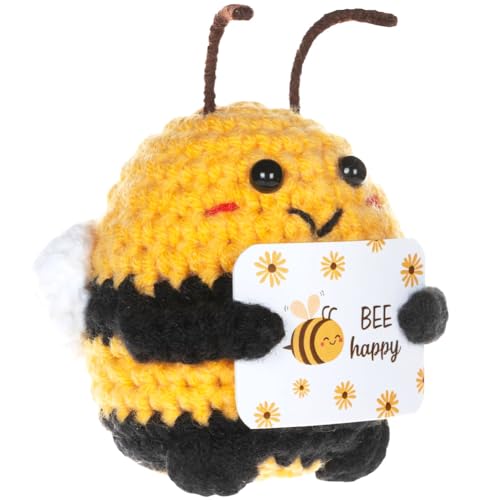 MPQDFG Häkelpuppe Kreative Gestrickte Wolle Fat Bee Puppe Schön Handarbeit Interessante Tasche Kunst und Handwerk Kunstwerke Gestrickte Puppe Glückliche Geschenke für Emotionale Freunde und Eltern MPQDFG Häkelpuppe Kreative Gestrickte Wolle Fat Bee Puppe Schön Handarbeit Interessante Tasche Kunst und Handwerk Kunstwerke Gestrickte Puppe Glückliche Geschenke für Emotionale Freunde und Eltern von MPQDFG