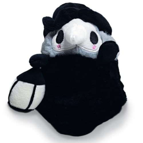 MPQDFG Plush Toy Pestarzt Plüschtier Pest Arzt Plüschtier, 20cm gruselige süße, gefüllte Plüschkissenpuppe weiches, Flauschiges Halloween-Umarmungskissen, Geschenk für Kinder und Erwachsene von MPQDFG