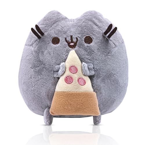 MPQDFG Süßes Katze Plüschtiere,15CM Kawaii Kuscheltier Katze Plüschkissen, Katzen Kuscheltier Matschige Plüschtiere Geburtstag Geschenk für Boys & Girls (Pizza Typ) von MPQDFG