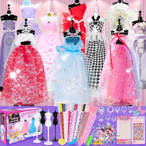 MPQMPQ 1000+ Stücke Modedesign Mädchen, Bastelset Kinder mit 4 Mannequins, DIY-Set zum Kleidung von Puppenkleidern, Geschenke für Mädchen im Alter von 6 7 8 9 10 11 12+ MPQMPQ 1000+ Stücke Modedesign Mädchen, Bastelset Kinder mit 4 Mannequins, DIY-Set zum Kleidung von Puppenkleidern, Geschenke für Mädchen im Alter von 6 7 8 9 10 11 12+ von MPQMPQ