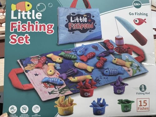 Montessori Spielzeug ab 1 Jahr, Angelspiel Baby Spielzeug mit Bechern & Matte, lernspielzeug zum Zahlenzählen, Farbsortieren, Geburtstagsgeschenke für Jungen und Mädchen im Alter von 1, 2, 3 Jahren Montessori Spielzeug ab 1 Jahr, Angelspiel Baby Spielzeug mit Bechern & Matte, lernspielzeug zum Zahlenzählen, Farbsortieren, Geburtstagsgeschenke für Jungen und Mädchen im Alter von 1, 2, 3 Jahren von MPQMPQ