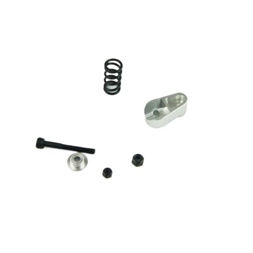 MQAIBENG Lenkung Servo Saver Arm und Feder passt HP-I Rovan KM Baja 5b SS 5T 5SC 1/5 Buggy Truck(Silver) von MQAIBENG