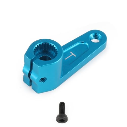 MQAIBENG Servohalterung und Servoarm 25T Universalmetall-Aluminiumlegierung for 1/10 RC-Auto TA-Miya TT-02(1pcs Servo Arm) von MQAIBENG