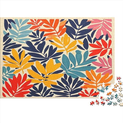 Ahornblätter 1000 Teile,Impossible Puzzle,GesKükenlichkeitsspiel Für Die Ganze Familie, Erwachsenen Puzzlespiel Puzzel 1000pcs (75x50cm) von MQBDEUAOP