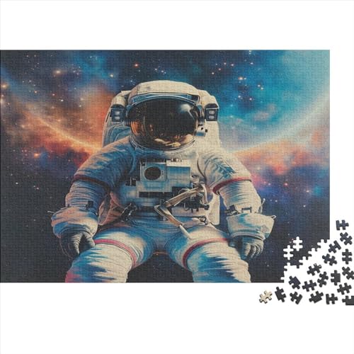 Astronaut Puzzlespiel 1000 Teile Erwachsene -Puzzle 1000 Stück Spiel Puzzles Für Erwachsene Kinder Puzzle Erwachsenen Puzzlespiel Puzzel 1000pcs (75x50cm) von MQBDEUAOP