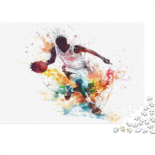 Basketball Puzzle 1000 Teile Puzzle Für Erwachsene Und Kinder Ab 14 Jahren Puzzel 1000pcs (75x50cm) von MQBDEUAOP