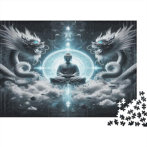 Buddha Statue Puzzlespiel 1000 Teile Erwachsene -Puzzle 1000 Stück Spiel Puzzles Für Erwachsene Kinder Puzzle Erwachsenen Puzzlespiel Puzzel 1000pcs (75x50cm) von MQBDEUAOP