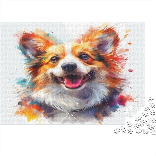 Corgi Puzzle 1000 Teile Für Erwachsene Und Kinder Ab 14 Jahren Für Stressabbauer Puzzel 1000pcs (75x50cm) von MQBDEUAOP