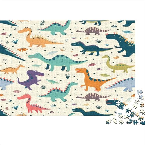 Dinosaurier Puzzle 1000 Teile Puzzle Für Erwachsene Und Kinder Ab 14 Jahren Puzzel 1000pcs (75x50cm) von MQBDEUAOP