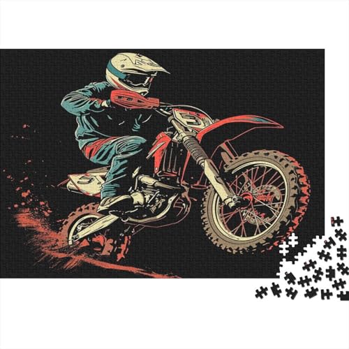 Dirt Bike Puzzle 1000 Teile - Puzzle Für Erwachsene, Puzzle, Puzzlespiel Erwachsenen Puzzlespiel Puzzel 1000pcs (75x50cm) von MQBDEUAOP